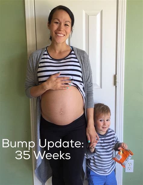 Pregnancy 35 Weeks Bump Update Diary Of A Fit Mommy