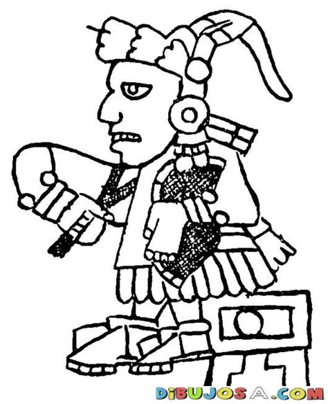 Dibujo Azteca Maya Para Colorear Colorear Mayas Dibujo Azteca Maya