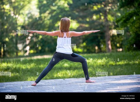 Woman Doing Yoga Exercises Stock Photo Alamy