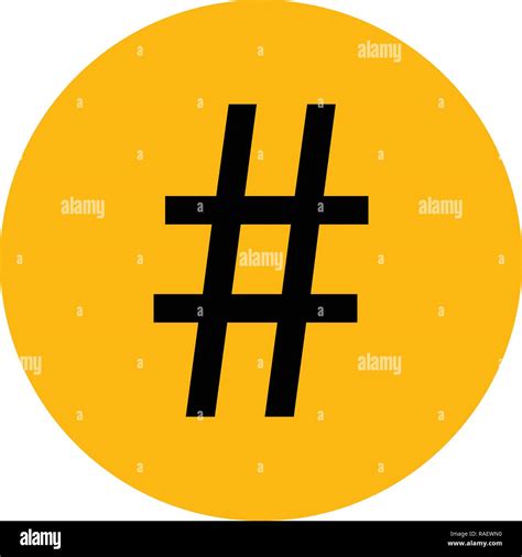 hashtag sign number sign pound sign stock vector image and art alamy