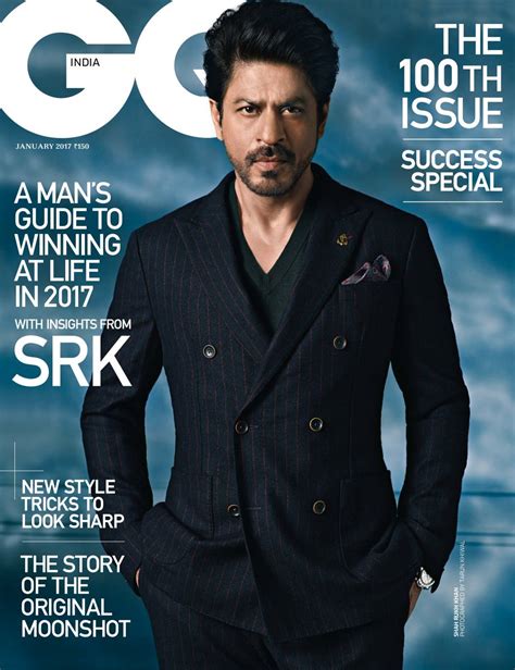 Shahrukh Khan On Cover Of Gq India Magazine January 2017 Issue News