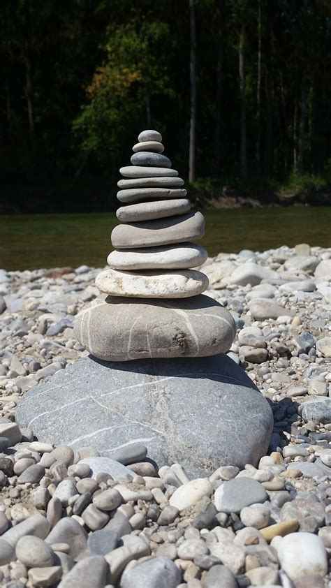Balance Isar Steine Kostenloses Foto Auf Pixabay