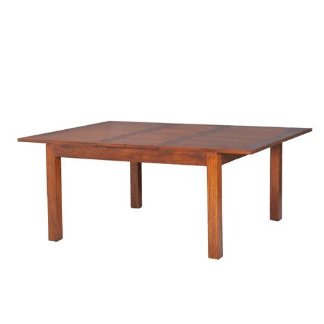 Table à manger avec une rallonge de 48 cm. Table à Manger Carrée Rallonge 140/50 x 140 cm LAUREN - La ...