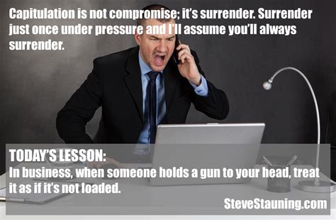 Im here for the drama, and i'm ready to put you in a cage. Steve's Memes: Capitulation is not Compromise - Steve Stauning: Short & Sweet