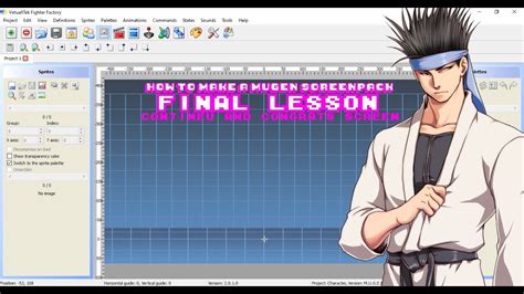 How To Make A Mugen Screenpack 2019 Continue And Congrats Screen Youtube