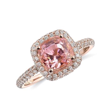 Pretty Pink Sapphire Engagement Rings