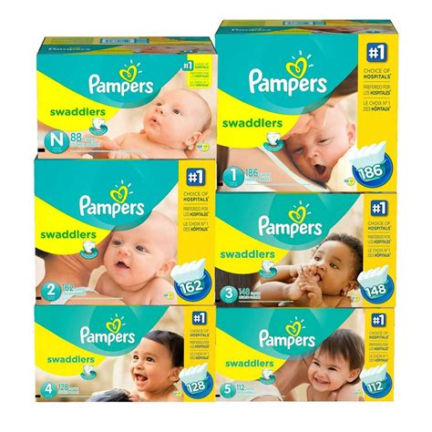 Pampers Swaddlers Diapers Size 2 12 18 Lbs 162 Ct