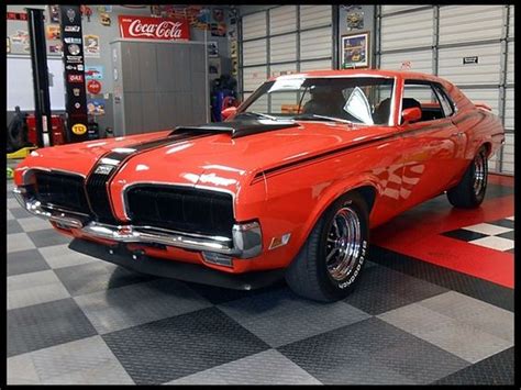 Sportin That Competition Orange And Black 1970 Mercury Cougar