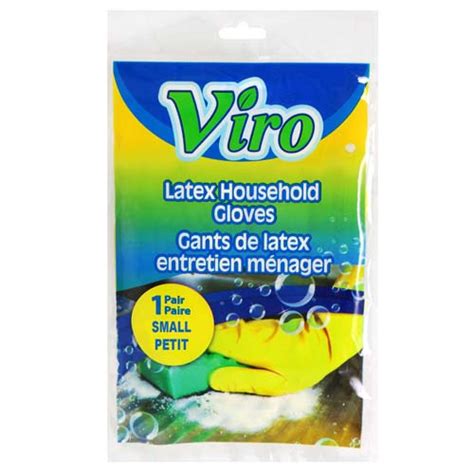 Viro Latex Gloves Small Yellow Dorfin