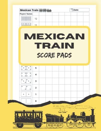 Mexican Train Score Pads 120 Mexican Train Score Sheets Score Keeper