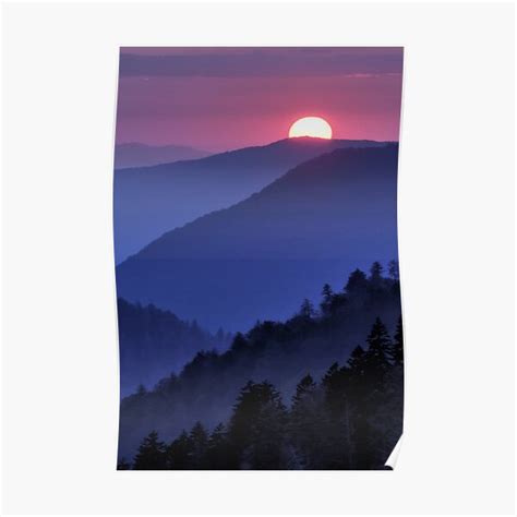 Mountain Sunset Poster For Sale By Paulwilkinson Redbubble