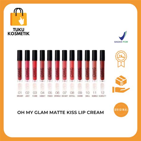 Omg Oh My Glam Matte Kiss Lip Cream And New Color Coffee Edition 35gr