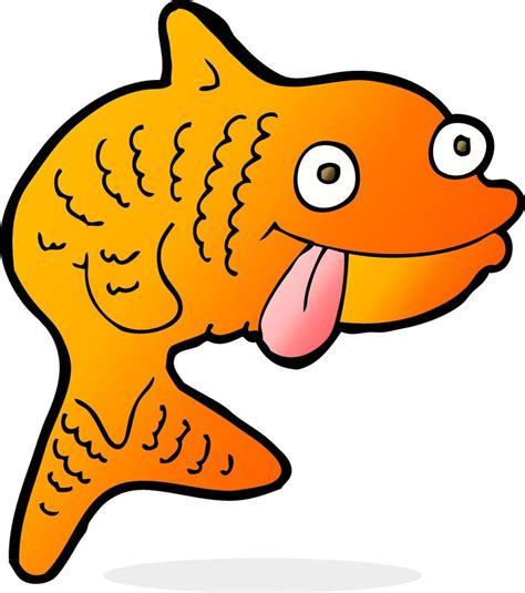 Doodle Character Cartoon Fish 12898366 Vector Art At Vecteezy