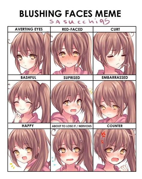 Pin By Ted On 表情 Anime Faces Expressions Anime Girl Drawings Anime