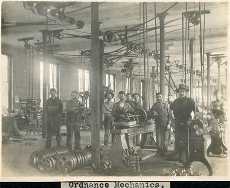 Ordnance Mechanics C 1905 William Mccarthy Center Stands Before