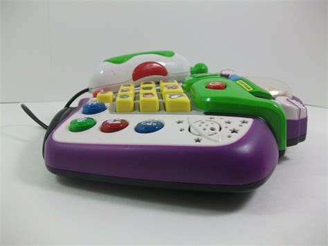 Toy Story 3 Buzz Lightyear Vtech Disney Pixar Talking Toy Phone Tested