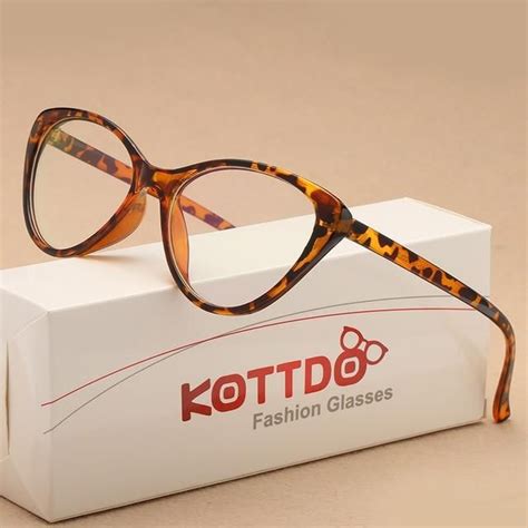 Kottdo 2018 Fashion Vintage Cat Eye Glasses Frame Eyeglasses Women Reading Glasses Optical