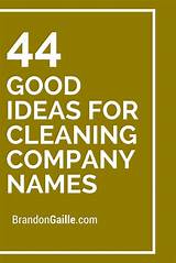 Images of Names For Cleaning Services Companies