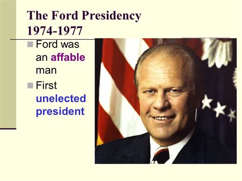 The Ford Presidency My Fellow Americans Our Long National Nightmare