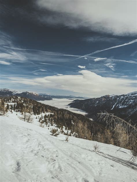 Photo Of Mountain Covered With Snow Photo Free Snow Image On Unsplash