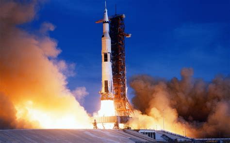 Saturn V Rocket Launch Pads Nasa Apollo Scanned Image Wallpapers