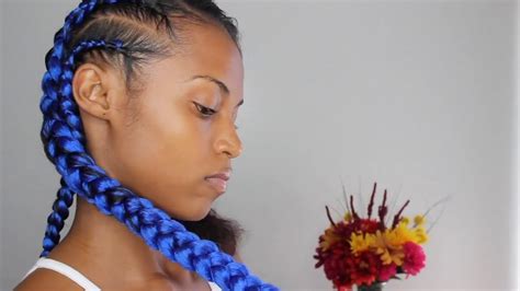 It goes without saying that braids are one of the hottest trends right now. Feed-in Braids w/Kanekalon braiding Hair - YouTube