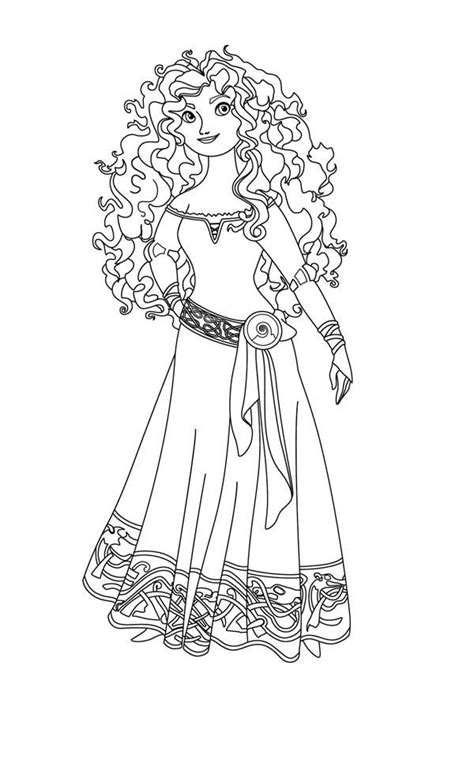 Merida From Brave Coloring Page