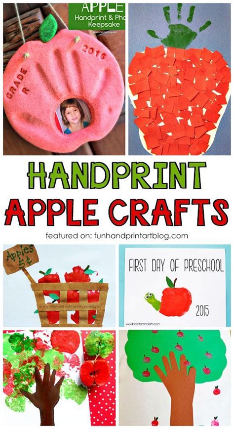 List Of Creative Handprint And Fingerprint Apple Crafts To Make For