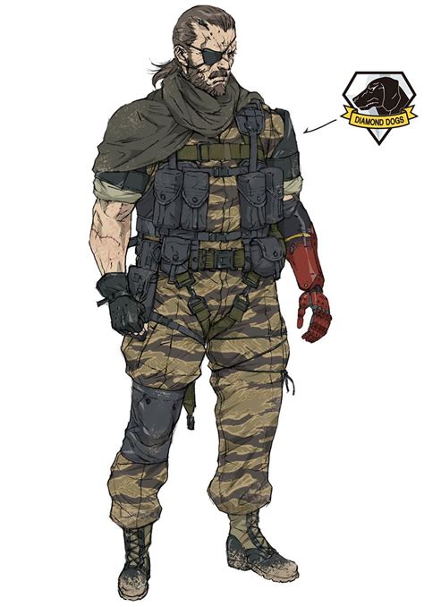 Big Boss Characters Art Metal Gear Solid V Metal Gear Metal