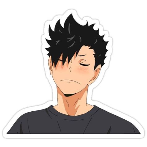 Shy Kuroo Sticker By Itskisaa Anime Printables Anime Stickers Cute