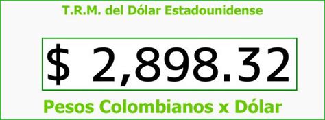 Esta es la serie histórica de la tasa de cambio representativa del mercado (trm) para 2021. TRM Dólar Colombia, Domingo 7 de Enero de 2018 ...