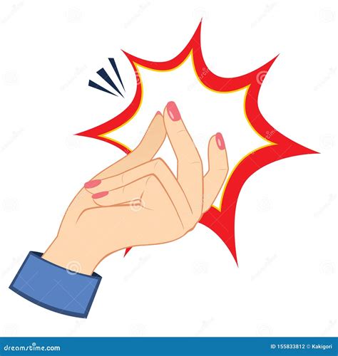 Woman Hand Snapping Fingers Stock Vector Illustration Of Snapping Hand 155833812
