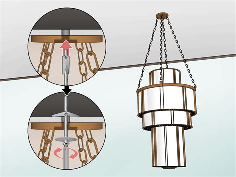 Or perhaps go the easier route with a ceiling medallion decal so you don't have to worry about disturbing an existing light fixture. How to Hang Heavy Objects from the Ceiling: 12 Steps