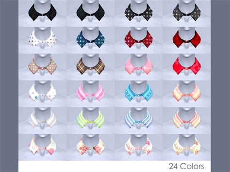 The Sims Resource Manueapinny Cecile Shirt Collar
