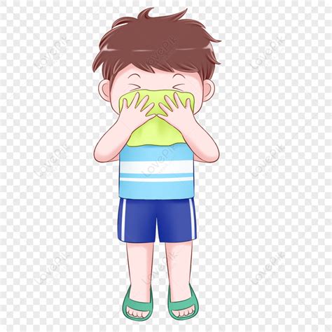 Child Washing Face Clipart