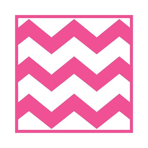 Large Chevron With Border In French Pink Digital Art By Custom Home