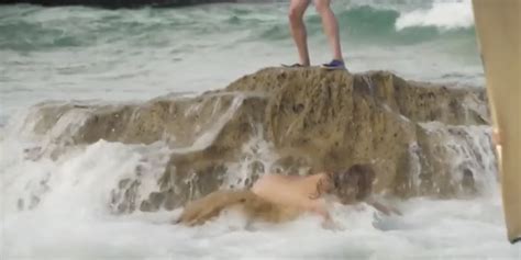 Kate Upton Got Knocked Over By A Huge Wave During Her Sports