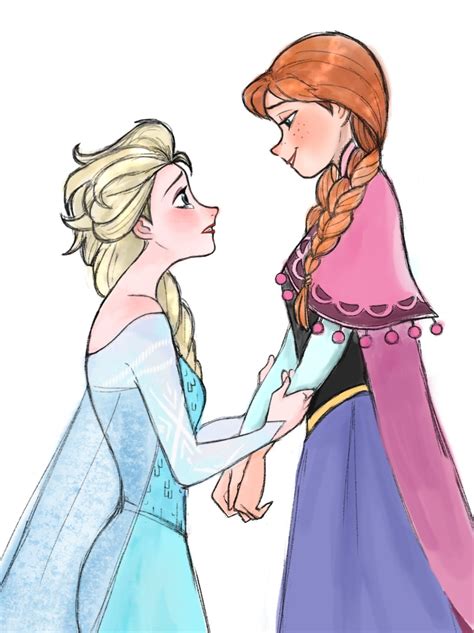 Elsa And Anna Frozen Drawn By Nyamo Danbooru