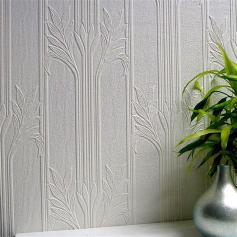 Paintable Textured Wallpaper Embossed Wallpaper White Wallpaper