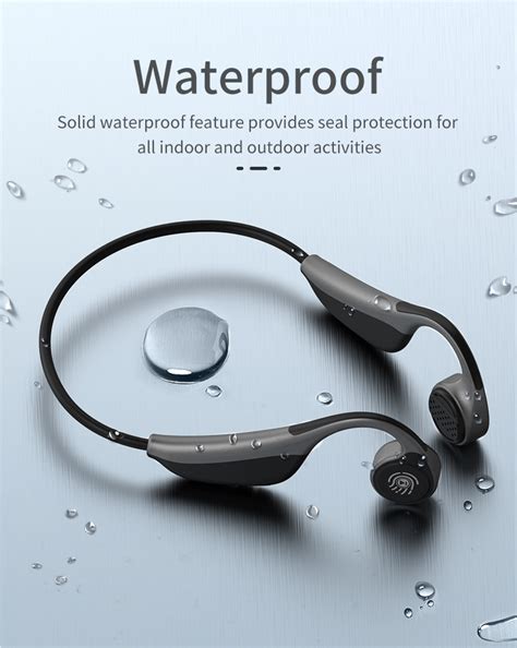 Bluetooth 50 Bone Conduction Sound Waterproof Sports Headset Headphone