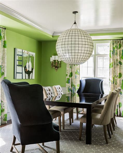 20 Modern Green Dining Room Homyhomee
