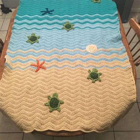 Instant Download Crochet Pattern Sea Turtle Blanket Pattern Etsy