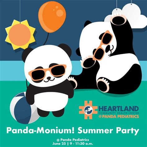 Panda Monium Summer Party Heartland Community Health Center