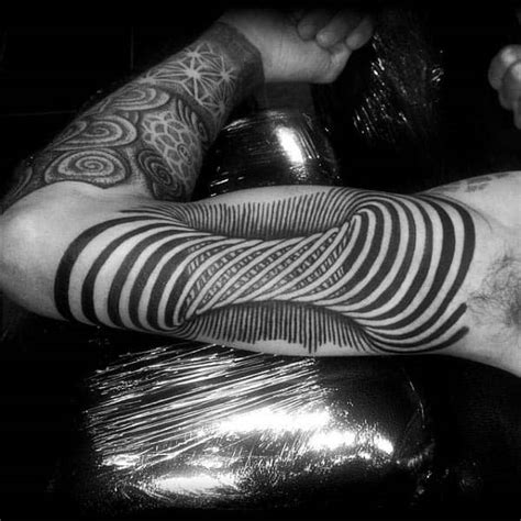 100 Optical Illusion Tattoos For Men Eye Deceiving Designs