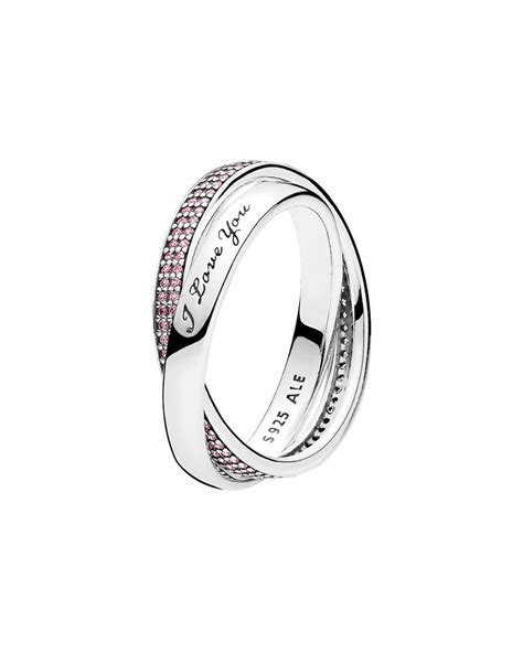 Pandora Silver Cz Sweet Promise Ring In Metallic Save 30 Lyst