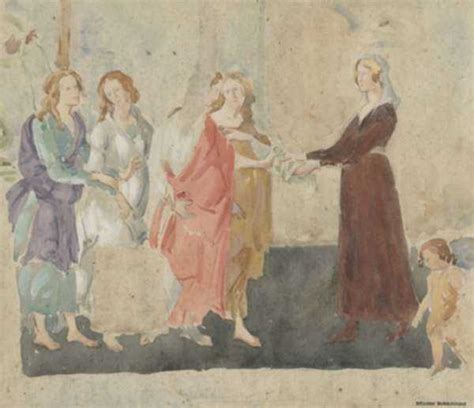Venus And The Three Graces Presenting Ts To A Young Woman After