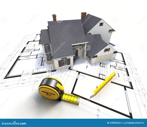 Home Improvement Stock Image Image Of Blueprint Home 47802533