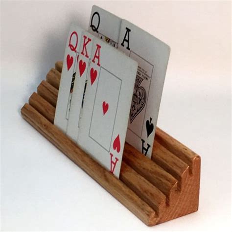 Wood Playing Card Holder Made In Michigan