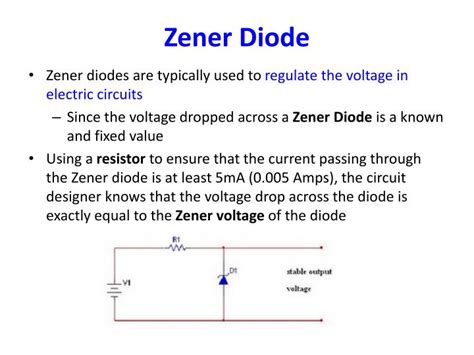 Ppt Lecture 4 Diode Led Zener Diode Diode Logic Powerpoint