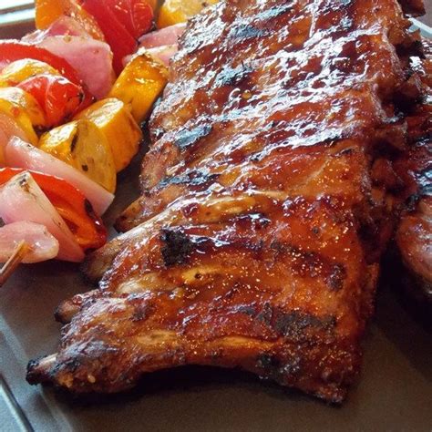 Roast in 350 degree oven 1 1/2 hours or until done, basting 4 or 5 times. Spicy Chinese Barbeque Riblets | Recipe | Honey garlic ribs, Garlic ribs recipe, Rib recipes